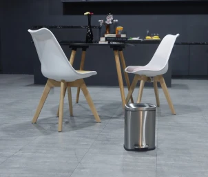 Мусорное ведро с плавным закрытием прямоугольное Mixxus Bevel-TC0112 SS Color 12л цвет нержавейка ( №12