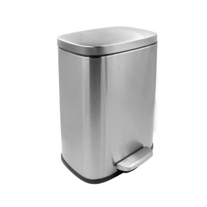 Мусорное ведро с плавным закрытием прямоугольное Mixxus Bevel-TC0105 SS Color 5л цвет нержавейка (M №12