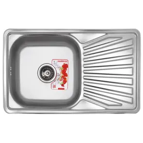 Мийка кухонна Zerix Z7848-08-180E (Satin) (ZX1604) №1
