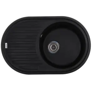 Мойка кухонная Zerix ZS-7750R-14 Черный металлик (ZX4562) №1