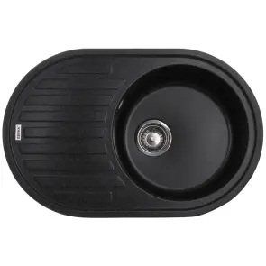 Мойка кухонная Zerix ZS-7750R-13 Графитная (ZX4561) №1