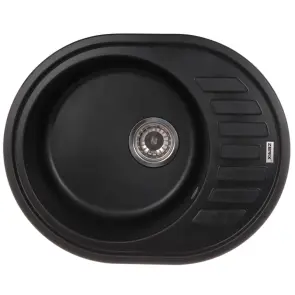 Мийка кухонна Zerix ZS-6250R-03 Чорна (ZX4548) №1