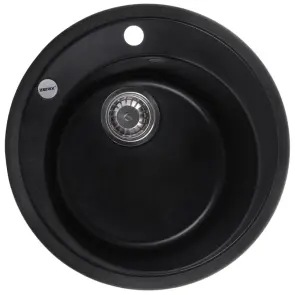 Мийка кухонна Zerix ZS-510R-14 Чорний металік (ZX4538) №1
