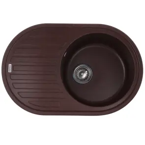 Мийка кухонна Zerix ZS-7750R-12 Коричнева (ZX4560) №1