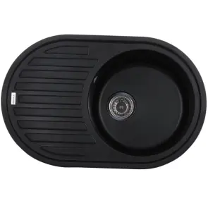 Мойка кухонная Zerix ZS-7750R-03 Черная (ZX4556) №1