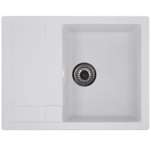 Мойка кухонная Zerix ZS-6550S-01 Белая (ZX4539) №1
