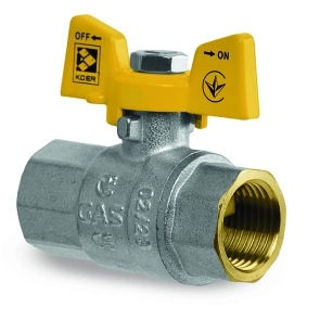Кран кульовий Koer KG.207 - 3/4" FF ГГБ (газ) (KR4959) №3