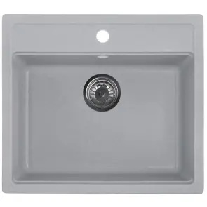 Мийка кухонна Zerix ZS-5751S-09 Сіра (ZX4599) №1