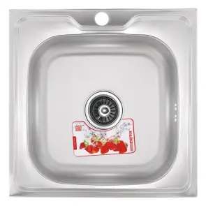 Кухонна мийка накладна Zerix Z5050-06-160E (Satin) (ZX1609) №1
