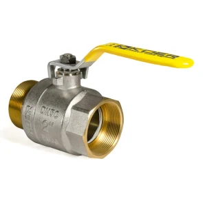 Кран кульовий KOER KR.515.PR.GAS - 2" FM ГШВ YELLOW, ручка"важіль" жовта (KR0065) №2