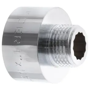 Перехідник (конектор) 1/2"х1" (хром) Koer KF.A0610.CHR (KF0135) №1