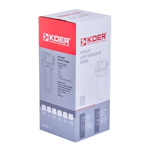 Фільтр для холодної води Koer KV-24-3/4 (колба 3-х складова, 8 атм. 3/4") (KR5018) №2