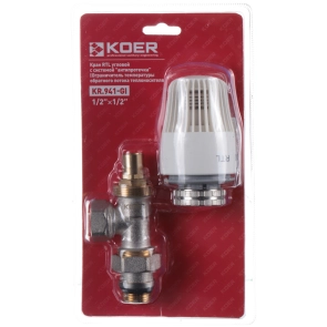 Кран RTL із системою "антитечки" кутовий Koer KR.941-Gi - 1/2x1/2 (KR3065) №3