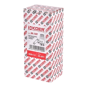 Термоголовка Koer KR.1337 – M30x1.5 с проточным сенсором (KR5219) №2