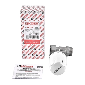 Термоголовка Koer KR.1337 – M30x1.5 с проточным сенсором (KR5219) №3