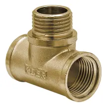 Трійник Koer KF.T06FMF.WN 1/2'' ВНВ (без нікелю) (KR3029)