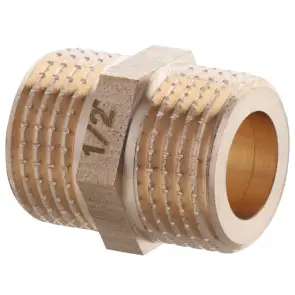 Ніпель Koer KF.N06A - 1/2'' (під прокладку) без нікелю (KR3024) №1