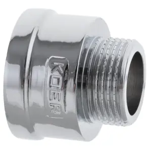 Перехідник (конектор) 3/4"х1" (хром) Koer KF.A0810.CHR (KF0136) №1