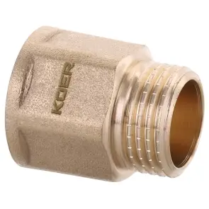 Подовжувач Koer WM.E06-20.WN - 1/2"-20мм Без нікелю (KR3010) №1
