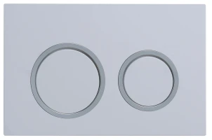 Панель смыва Koer KT-0605-03 220x140x12mm пластиковая, кнопка круглая (KR5316) №2