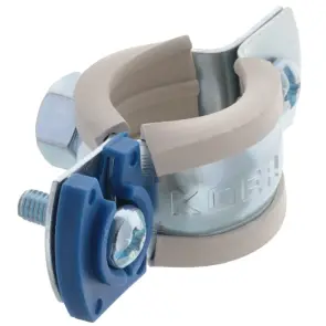 Хомут трубный оцинкованный Koer KCB.10.G 1/2" (20-25) серый (KR2784) №1