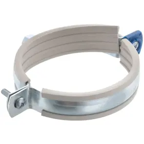 Хомут трубний оцинкований Koer KCB.10.G 3" (87-92) сірий (KR2791) №1