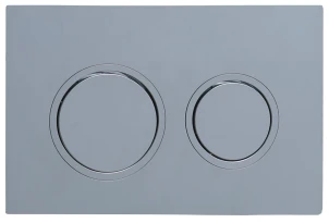 Панель змиву Koer KT-0605-01 220x140x12mm пластикова, кругла кнопка (KR5317) №2
