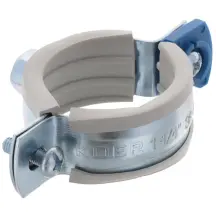 Хомут трубный оцинкованный Koer KCB.10.G 1-1/4" (38-43) серый (KR2787)