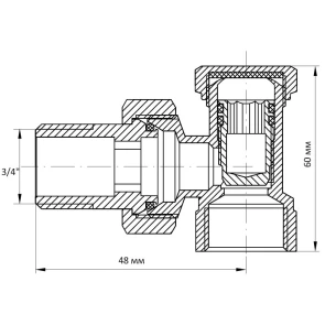 Вентиль 3/4x3/4 Koer KR.902 (KR0139) №3
