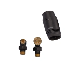 Комплект для підключення радіатора Koer SET-24.Black - 1/2'' кутовий з термоголовкою (KR5283) №5
