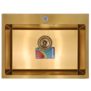 Набір Mixxus SET-6045-200x1.0-PVD-Gold (мийка+змішувач+диспенсер) (MX0589) №2