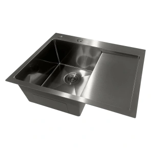 Мойка из нержавеющей стали Mixxus MH6350L Nano-Black (3.0/0.8) цвет графит (MI7045) №2