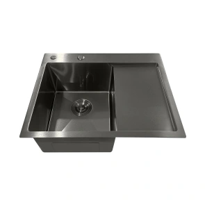 Мойка из нержавеющей стали Mixxus MH6350L Nano-Black (3.0/0.8) цвет графит (MI7045) №3