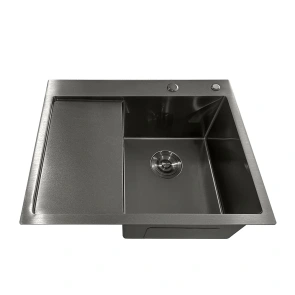 Мойка из нержавеющей стали Mixxus MH6350R Nano-Black (3.0/0.8) цвет графит (MI7047) №4