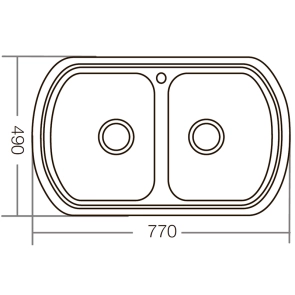 Мойка кухонная Zerix Z7749-08-180E (Satin) (ZM0565) №2