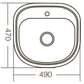 Мойка кухонная Zerix Z4947-08-180E (Satin) (ZM0559) №3