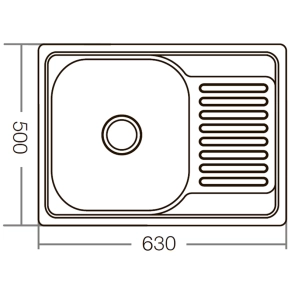 Мойка кухонная Zerix Z6350-08-180D (decor) (ZM0564) №2