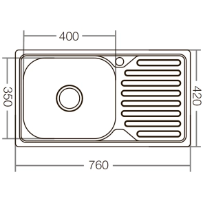 Мойка кухонная Zerix Z7642-08-180D (decor) (ZX1603) №4