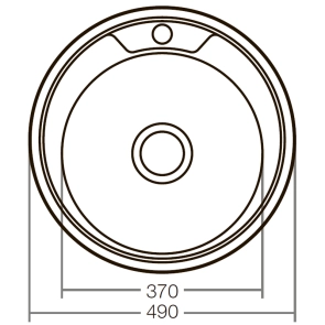 Мойка кухонная Zerix Z490-06-170E (Satin) (ZX2618) №2