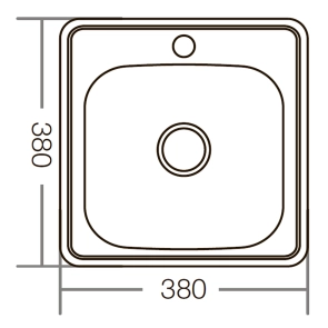 Мийка кухонна Zerix Z3838-06-160D (decor) (ZM0556) №4