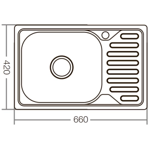 Мийка кухонна Zerix Z6642-08-180E (Satin) (ZX1600) №4