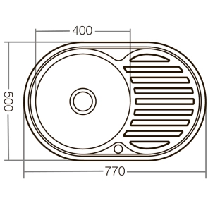 Мойка кухонная Zerix Z7750-06-180D (decor) (ZX1595) №2