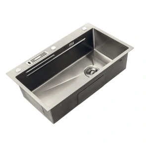 Мойка Mixxus Premium MH7545-SET-05 NANO-SILVER (3.0/0.8) комплект (нержавейка) (MX9634) №3
