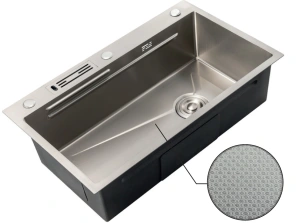 Мийка Mixxus Premium MH7545-SET-05 MICRO DECOR NANO-SILVER (3.0/0.8) комплект (нерж) (MX9635) №5