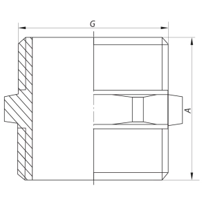 Ніпель Koer WM.N10.WN - 1'' без нікелю (KR2993) №3
