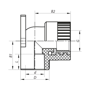 Угол установочный ВР 20x1/2F PPR Koer K0123.PRO (KP0147) №2
