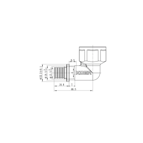 Уголок переходной с ВР Koer KA.L08F-16 - 16(2.2mm) x 3/4"F (KR4877) №2