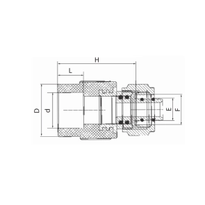 Муфта для колектора Koer K0284.Pro - 20x16x2.0mm PPR з переходом на PEX (KP3159) №2