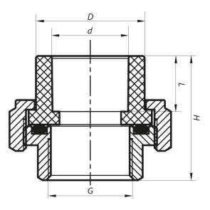 Сгон-американка ВР 32x1F PPR Koer K0131.PRO (KP0166) №2