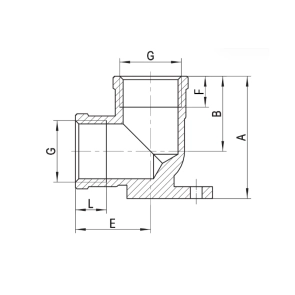 Водорозетка Koer KF.V06FF - 1/2" FF (KR3329) №2